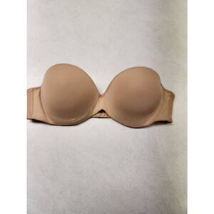 Le Mystere Size 34A Beige Strapless Push Up Bra